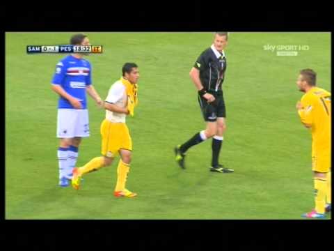 Sampdoria 1-3 Pescara - primo gol di Caprari 20-5-2012