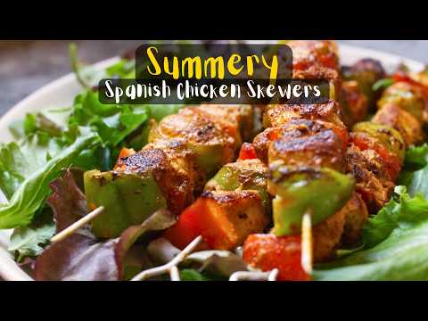 Summery Spanish Chicken Skewers with a Smoky Paprika Marinade - Easy Tapas Recipe 🇪🇸