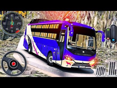 Offroad Coach Bus Driving Simulator || Uphill Transport Tourist Driver 3D || Android iOS GamePlay