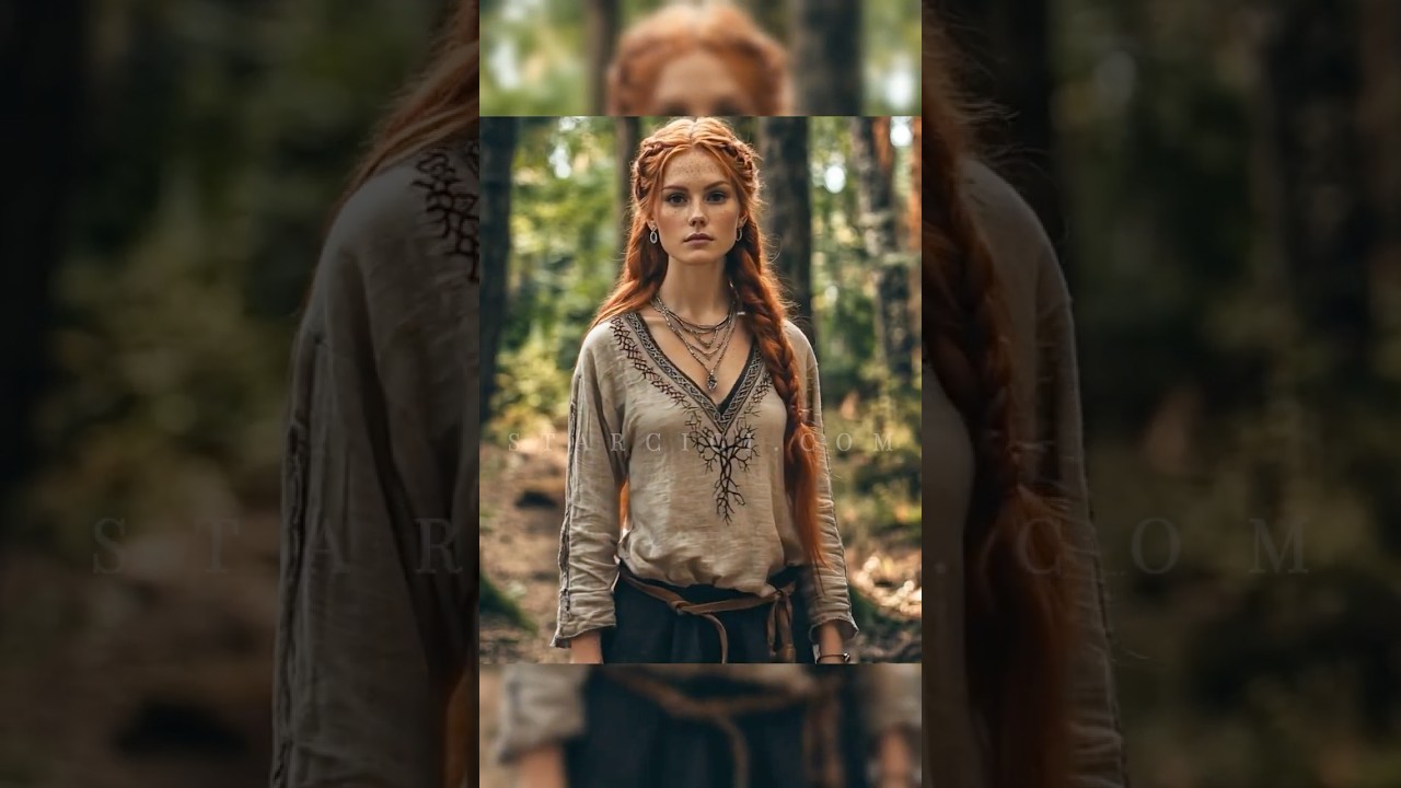 Viking spirit meets Celtic knotwork in these Linen V-neck Loose Shirt.