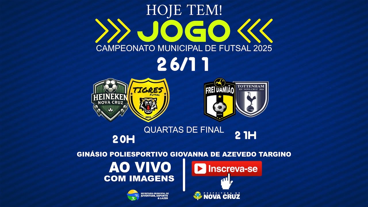 CAMPEONATO MUNICIPAL DE FUTSAL 2025 - NOVA CRUZ/RN (26/11/2025)