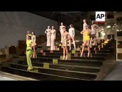 The latest Versace couture collection shows at Paris Fashion Week