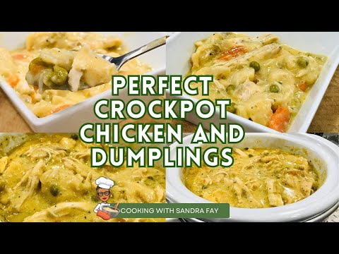The Perfect Crockpot Chicken and Dumplings Recipe | Slower Cooker Crockpot Recipes