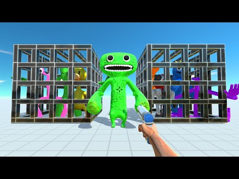 Help Jumbo Josh Rescue Rainbow Friends - Animal Revolt Battle Simulator