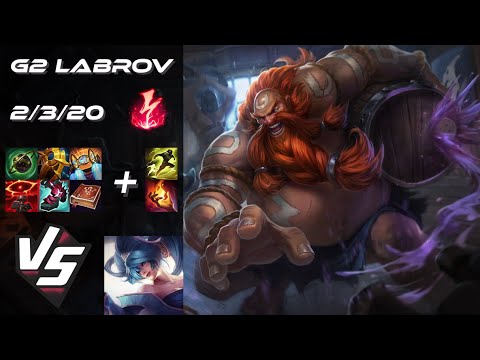 G2 Esports Labrov SUPPORT Gragas vs Sona - EU Challenger Patch 25.S1.5