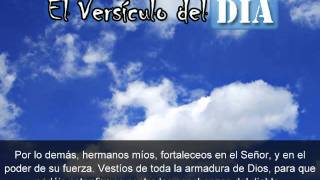 Miniatura del video: El versiculo del dia .com - Efesios 6 v10-11