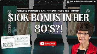$10,000 BONUS in Her 80s?! 😱 Gracie Turner’s FAITH + BUSINESS Testimony 💰✨