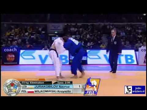 Judo 2010 Grand Prix Dusseldorf: Navruz Jurakobilov (UZB) - Krzystof Wilkomirski (POL) [-73kg]