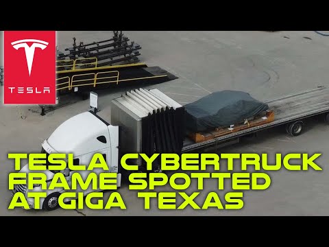 Tesla Cybertruck Frame Spotted at Giga Texas