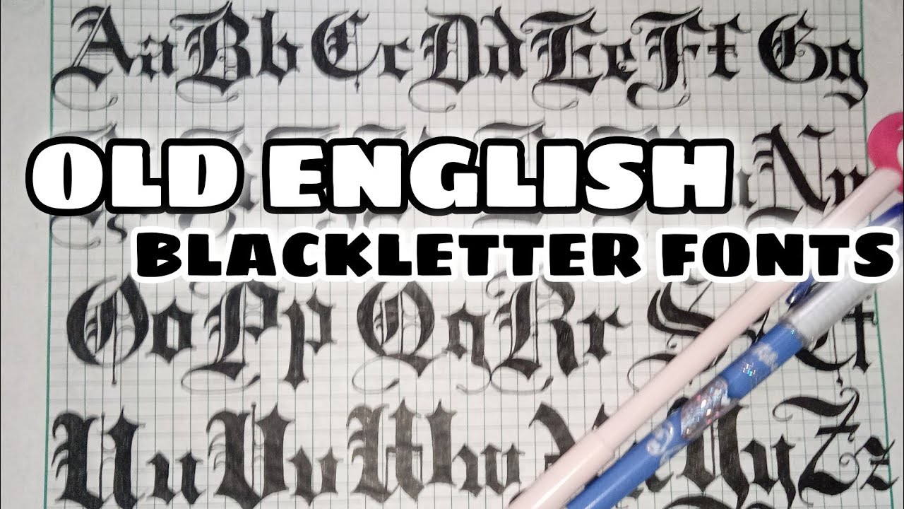 OLD ENGLISH FONTS || BLACKLETTER || MiraiValente