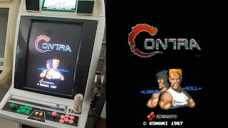 Contra (Konami Arcade PCB) - No Death Run on Very Difficult / Hardest Setting