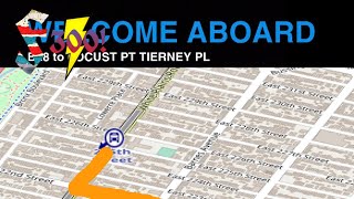 Bx8 to Locust Pt Tierney Pl via Bronxwood via Wlilbr Rd via Westchester Sq Bus announcements Pk