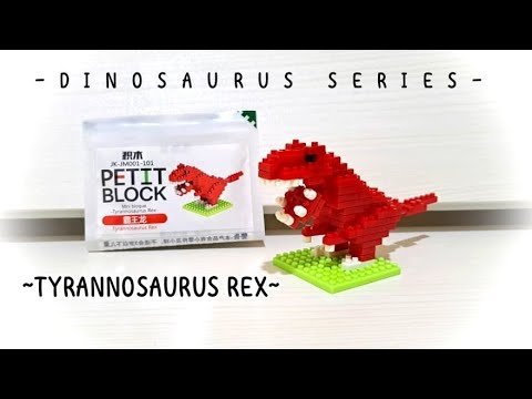 Unboxing & Speed Build Toy Tyrannosaurus Rex / Mainan Micro Brick Seri Dinosaur