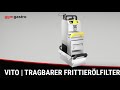 VITO | Commercial Portable Deep Fryer Oil Filter - 60 L/min - for fryers up to 20 L