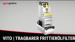 VITO | Filtre à huile de friture portable - 40 litres/minute - pour friteuses de 12 litres max.