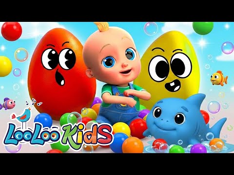 A Ram Sam Sam - Learn Colors with Baby Shark - SURPRISE EGGS + Gumball Machine - Kids Songs