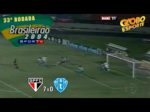 Brasileirão 2004 - São Paulo 7x0 Paysandu