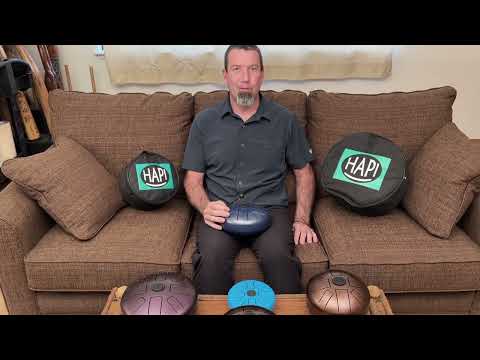 Steel Tongue Drum Music Percussion Instrument HAPI Comparison Small vs Medium vs Large