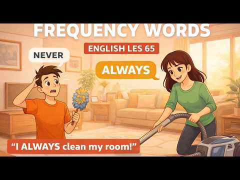 #65 "I ALWAYS clean my room!" ๐งน | Essential English Frequency Words (A1) #podcast #learning