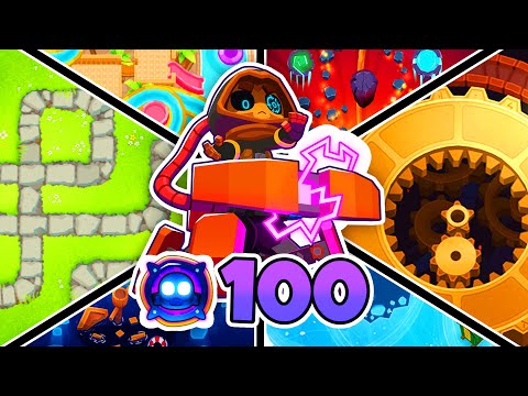 How far can a Paragon Get on EVERY MAP? (Bloons TD 6)