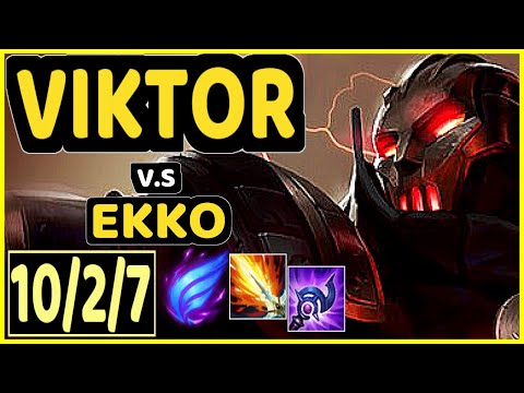 NARU (VIKTOR) vs EKKO - 10/2/7 KDA MID GAMEPLAY - EUW Ranked MASTER