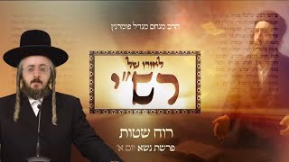 הרב מנחם מנדל פומרנץ | לאורו של רש"י - יום א' פרשת נשא • רוח שטות •