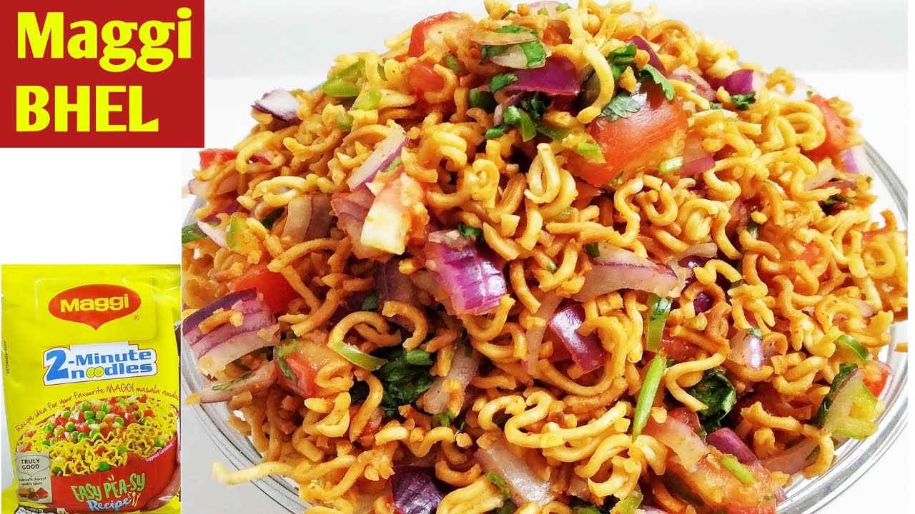 Maggi Bhel Recipe | 5 Minute Noodle Snacks | Indian Bhel Recipe