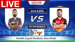 KKR vs SRH LIVE Cricket Scorecard | IPL 2020- 8th Match | Kolkata Knight Riders- Sunrisers Hyderabad