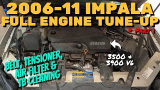2006-2011 Impala (9th Gen) 3500 & 3900 V6 Tune-Up Part 1: Belt, Tensioner, Air Filter, & TB Cleaning
