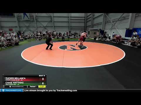 195 Lbs Round 3 (8 Team) - Tucker Bellanca, Pennsylvania Blue Vs Chase Matthias, Wisconsin Red B83