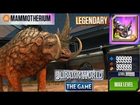 Making Mammotherium to LVL 40 | Jurassic world the game