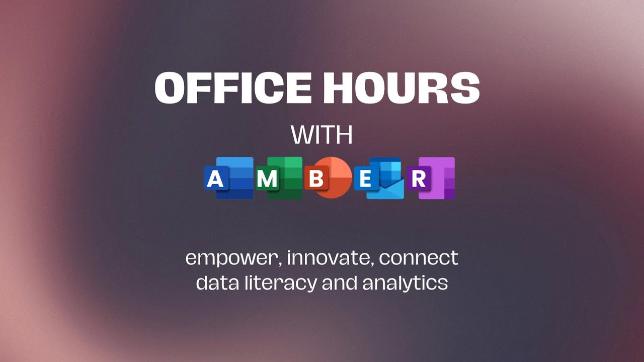 2025 Office Hours with Amber