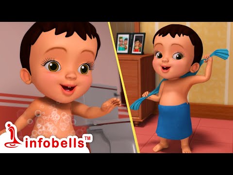 Snanada Nantara - After a bath | Good Habits song | Kannada Rhymes for Children | Infobells
