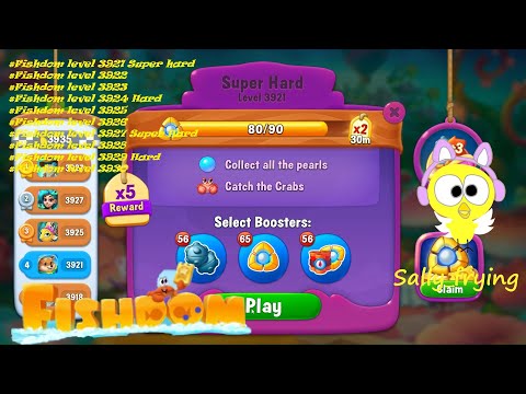 Fishdom level 3921 to 3930