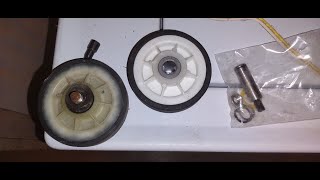 Dryer Drum Roller Replacement in Maytag Compact Over/Under Washer Dryer Model LSE7806ACE and Others