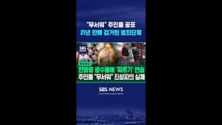 무서워서 못 살겠다 주민들 공포 최고조..21년 만에 검거된 범죄 단체 징역형 #shorts