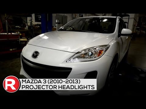 Spec-D Projector Headlights Mazda3 w/ LED DRL (10-13) Black or Chrome - DIY How To Install & Reviews