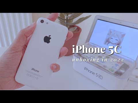 Unboxing iPhone 5c in 2022 + Charging Dock (Aesthetic)