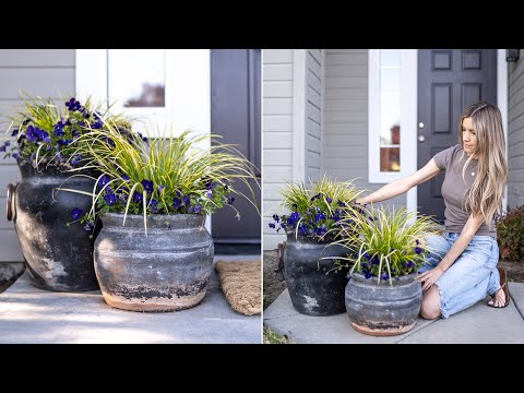 SPRING FRONT PORCH DECORATING // PORCH DECORATING IDEAS for SPRING & SUMMER