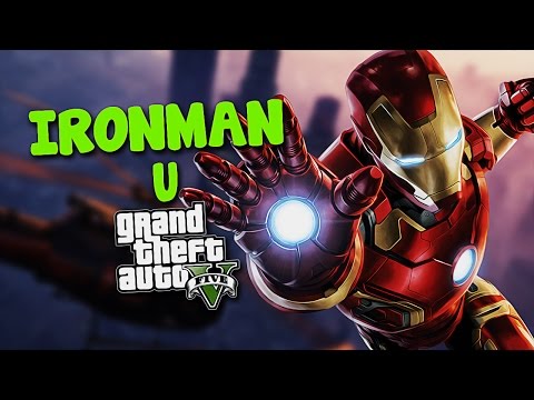 IRON MAN U GTA ! Grand Theft Auto V - Iron Man Mod