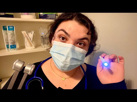 ASMR - PERSONAL ATTENTION Cranial Nerve Exam, Lots of penlight (Stress relief, Anxiety talk)