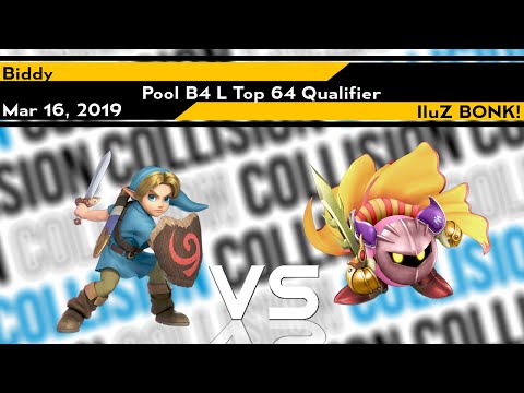 Collision 2019 - Biddy (Young Link) vs Iluz | BONK! (Meta Knight) - Pool B4 L Top 64 Qual