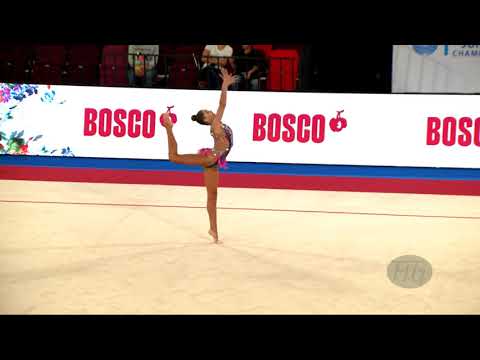 MURASHKO Polina (EST) - 2019 Rhythmic Junior Worlds, Moscow (RUS) - Qualifications Ball