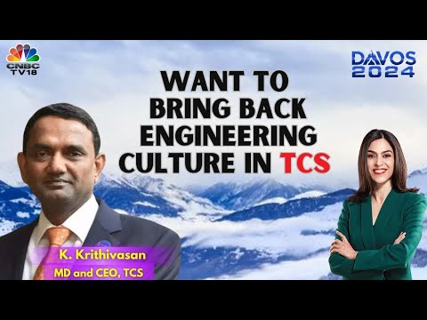 TCS CEO K Krithivasan On Reviving Engineering Culture at IT Major | Insights From Davos 2024