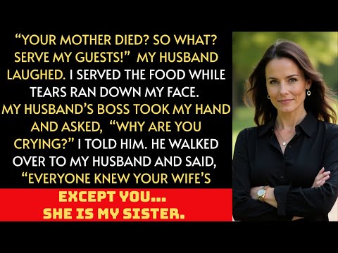 My husband laughed about my mother’s death — but then his boss spoke…