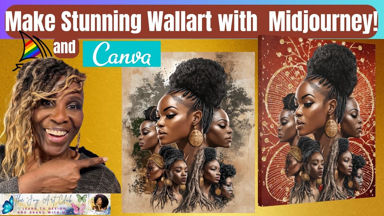 Create Canvas Wallart with Midjourney & Canva