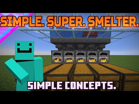 The EASIEST Super Smelter in Sixty Seconds || Minecraft Java 1.19