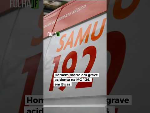 HOMEM MORRE EM GRAVE ACIDENTE NA MG 126 EM BICAS
