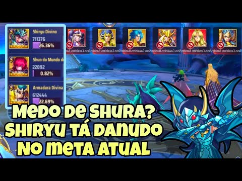 Shiryu Divino e o Meta Muito Favorável p/ Causar Muito Dano - Saint Seiya Awakening