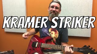 Video thumbnail for Kramer Striker Figured HSS w/Floyd Rose - Transparent Red by Ben Coombs